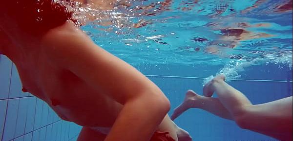  Czech and Balkan babe Marusia and Melisa Darkova underwater